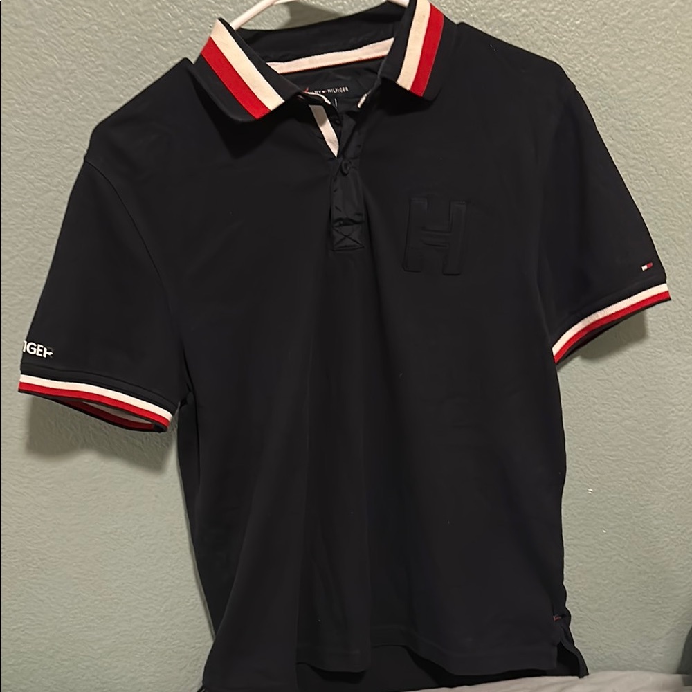Tommy Hilfiger Men's Black Polo Shirt